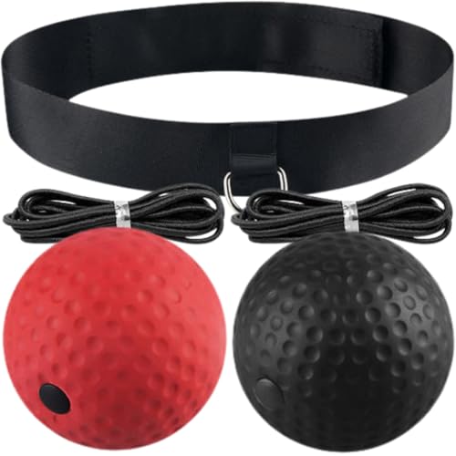 VAZCAN® Pelota Boxeo Cabeza Reflex Ball – Juego Boxeo para Entrenamiento Boxeo en Casa – Accesorios Boxeo y Equipo Reflex Ball Boxing – Regalo Boxeo Hombre Mujer – Bola Boxeo Kickboxing