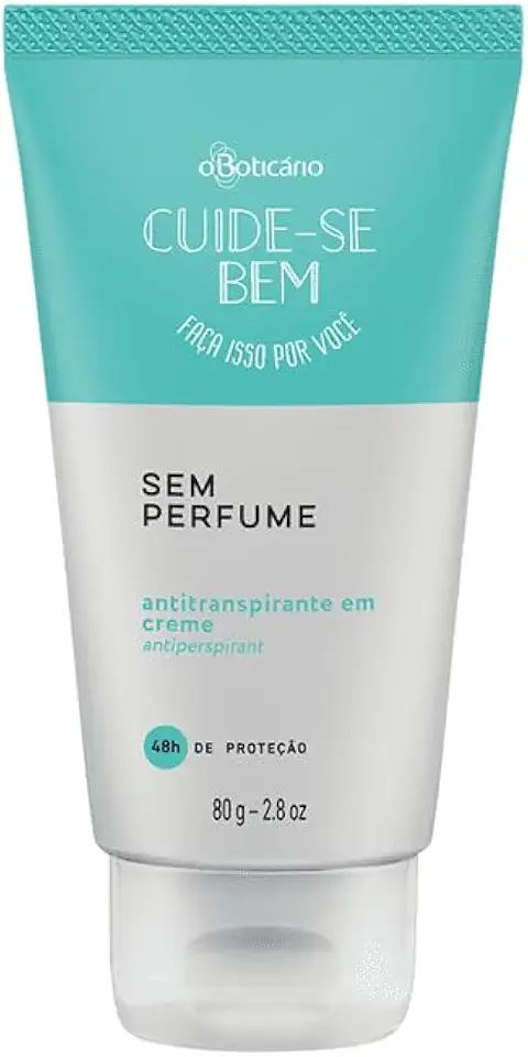 O BOTICARIO, O BOTICARIO CUIDE-SE BEM DESODORANTE SEM PERFUME CREME 80g
