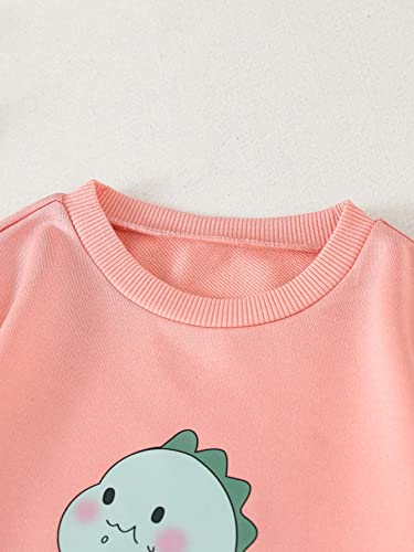 Cozyease Girls' Cartoon Graphic Cute Sweatshirts Long Sleeve Casual Pullover Shirts Crewneck Sweatshirt For Teen Girls Pink 9Y #TOP2