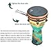 Djembe Hand Drum, Circle Instrument with Synthetic Shell and Head Tribal Music/Performance Instrument for Adults & Child(#1)