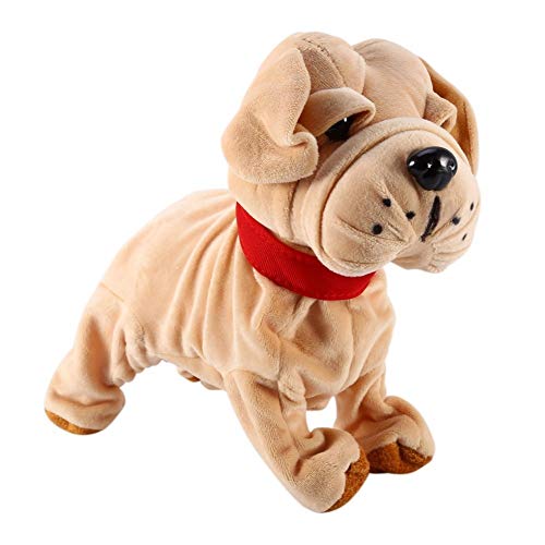 Control electrónico de Sonido Perros Interactivo Cachorro Robot Mascota Perro ladrido Soporte Caminar Suave Juguetes para niños