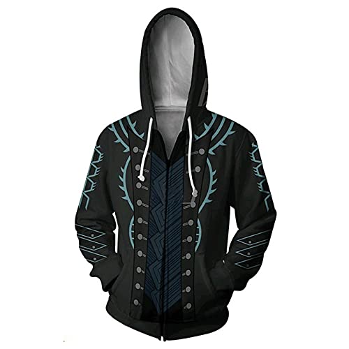 2021 New Men's Unsiex Devil May Cry 5 Hoodie Devil May Cry Print Hoodies Sweatshirt Jacket Top (Color : Devil May Cry, Size : M)