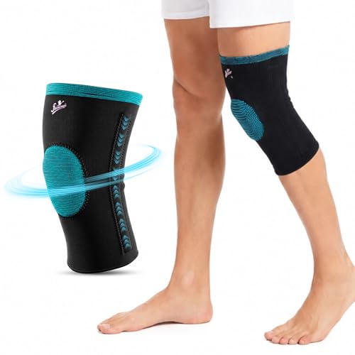 Image of Flamingo Flexi Hinged Knee Sleeve (With Silicone Patella Ring) Functional Knee Support Sleeve for Men & Women Ligament Tear, Sports, Running | Size - XXL |