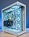 DeepCool CH780 WH White PC case ATX Dual-Chamber 3 x 140mm PWM ARGB Fans Pre-Installed Full Tower White Gaming PC Case Panoramic Glass Panels 420mm Radiator Support 4 x USB 3.0 Type-C I/O Panel
