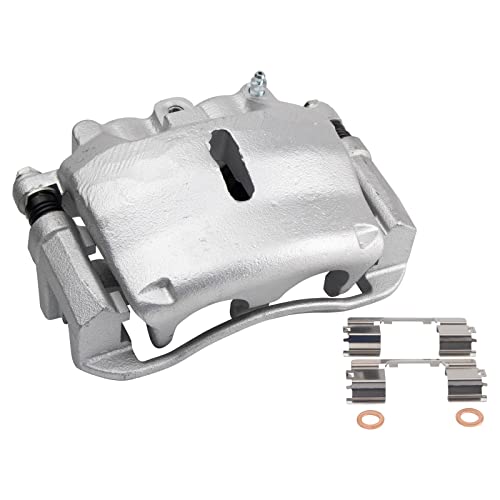 Image of TRQ Front Right Brake Caliper w /Bracket Passenger Side