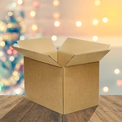 Shipping Boxes Mailers 8x6x4 inches Corrugated Cardboard Small Packing Kraft Moving Mailing Box, Pack of 25