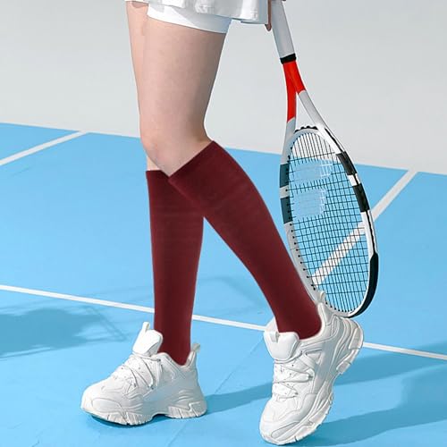 Image of Knee High Socks for Women, Long Tall Knee Tube Socks