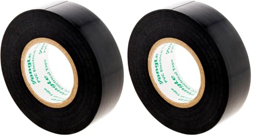 Zenitech - Rollo adhesivo de 19 x 20 m, color negro (Paquete de 2)