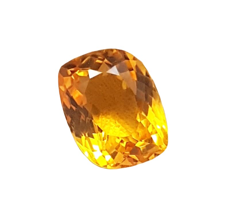Citrine naturelle coussin 13,6x10,4mm pour création de bijoux DIY bague pendentif GH_NAT_10516