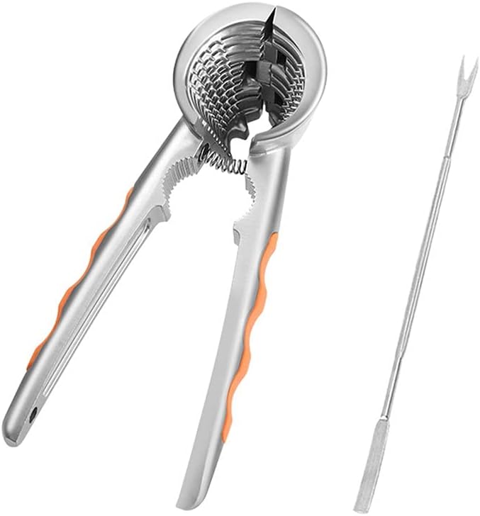 Sheller Nut Clamp Walnut Clamp Pistachio Clamp Household Open Core Pliers Multi-function Clamp with Walnut Needle Nutcrackers/Walnut Cracker (Color : B) (1)