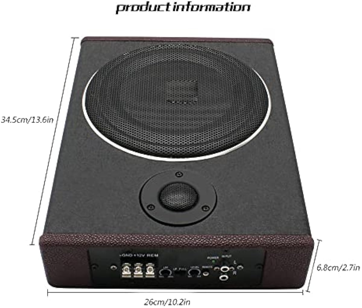 在庫限最終特価 8 増幅された車のサブウーファー 設置配線キット ウーファーステレオエンクロージャースピーカー 薄型 車に最適 在庫限り 特価 Www Civilittee Hu Com