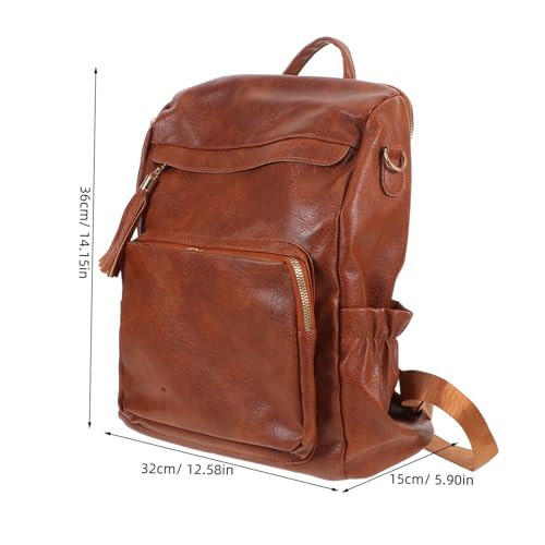 Sac à dos ordinateur portable femme grande capacité style rétro chic - 3
