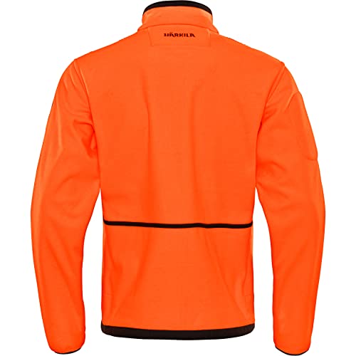 Härkila | Kamko fleece | Professionelle Jagd Kleidung & Jagd Zubehör für Herren & Damen | Skandinavische Qualität Made to Last | Hunting green/Orange blaze, XL