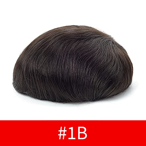 Lordhair Human Hair Toupee for Men Natural Hairline French Lace Front with Skin Perimeter Men's Hair System - Image 2