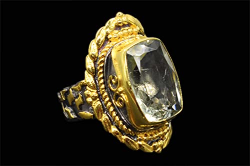 Bague améthyste verte naturelle, un symbole de sérénité à offrir