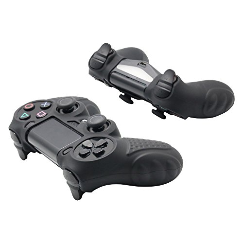 Chinfai Ps4 Controller Dualshock4 Skin Grip Anti-Slip Silicone Cover Protector Case For Sony Ps4/Ps4 Slim/Ps4 Pro Controller With 8 Thumb Grips (Black) #TOP5