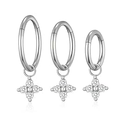 Round Flower Silver 3PCS