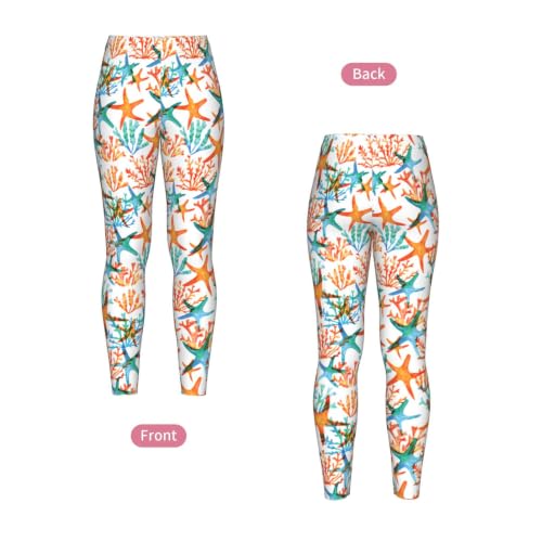 Leggings de yoga de estrella de mar elásticos mallas cómodas antirozaduras longitud completa 5
