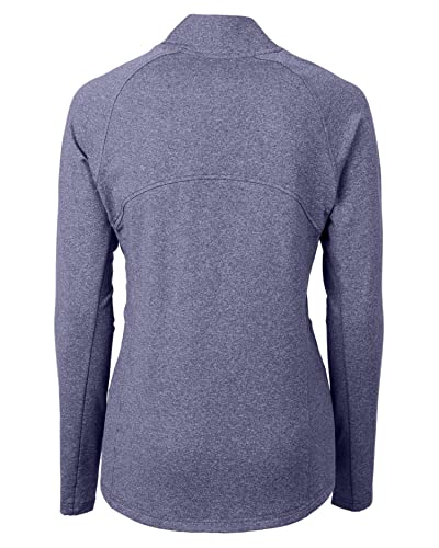 Image of Cutter & Buck Ladies Adapt Eco Knit Heather Recycled Womens Full Zip