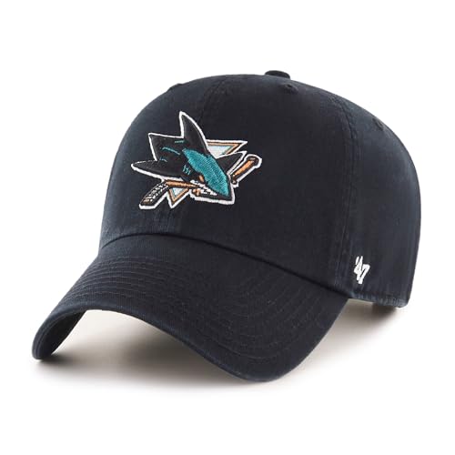 NHL San Jose Sharks Clean Up Cap, One Size, Black