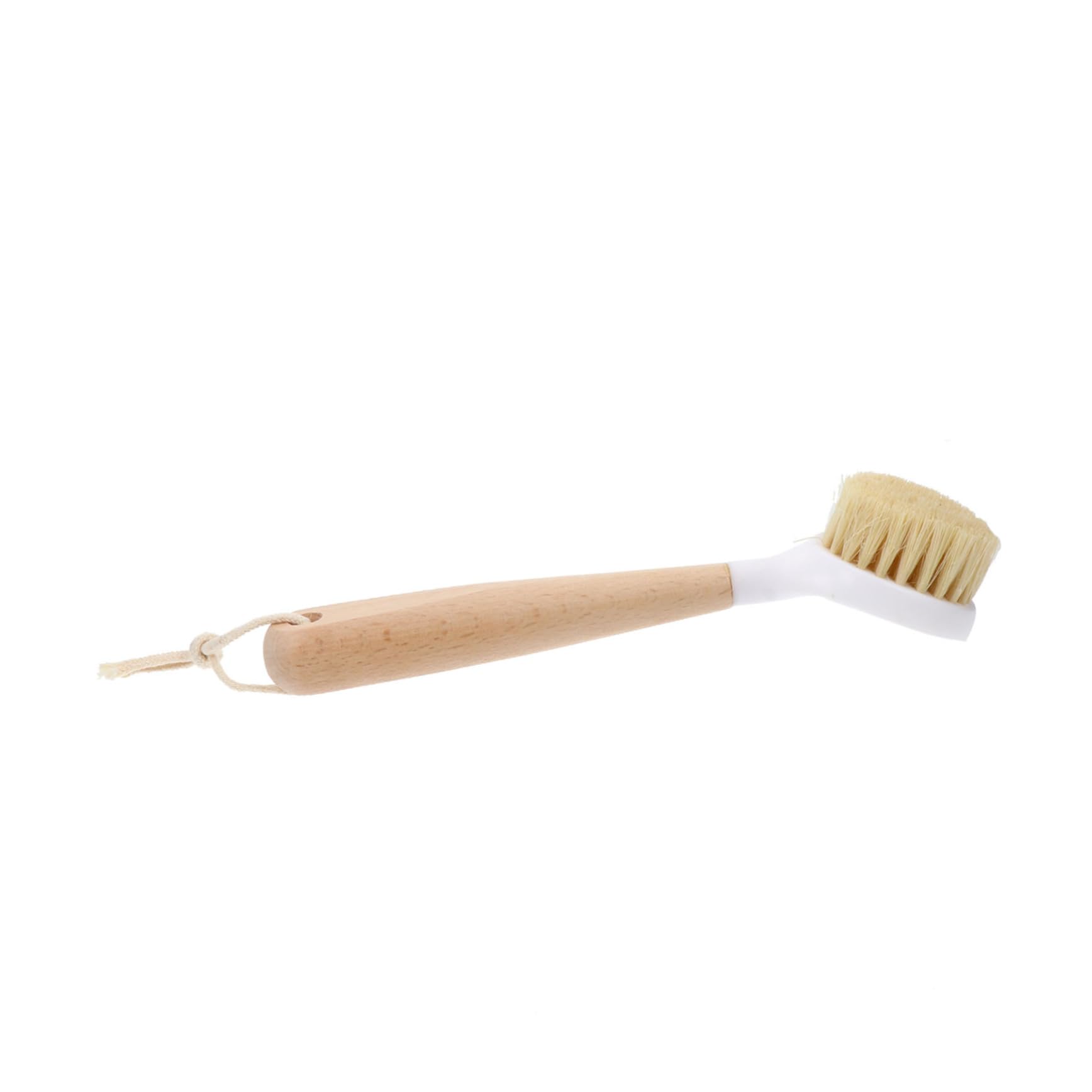 GARVALON Ergonomic Wooden Handle Pot Brush Long Straw Cleaner Dish Scrubber Brush Pot Cleaning Brush Kitchen