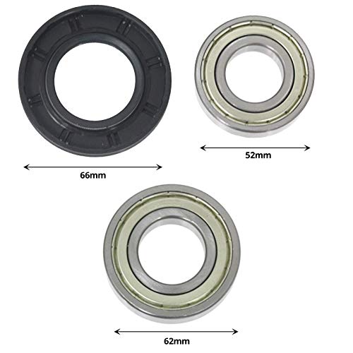 SPARES2GO Drum Bearing & Oil Seal Kit for LG Washing Machines (6205ZZ & 6206ZZ) - Image 2
