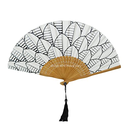 ChicEver Fächer Handfächer aus Bambus & Stoff Handarbeit 7295b Cover