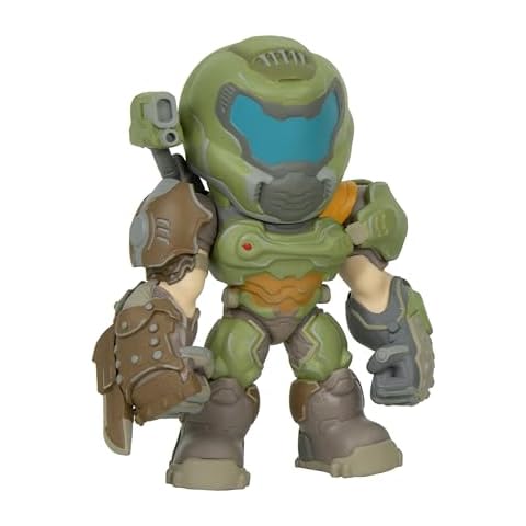 Numskull Doom Slayer Doom Eternal in-Game Collectible Replica Posable Toy Figure - Official Doom Merchandise - Limited Edition Cover
