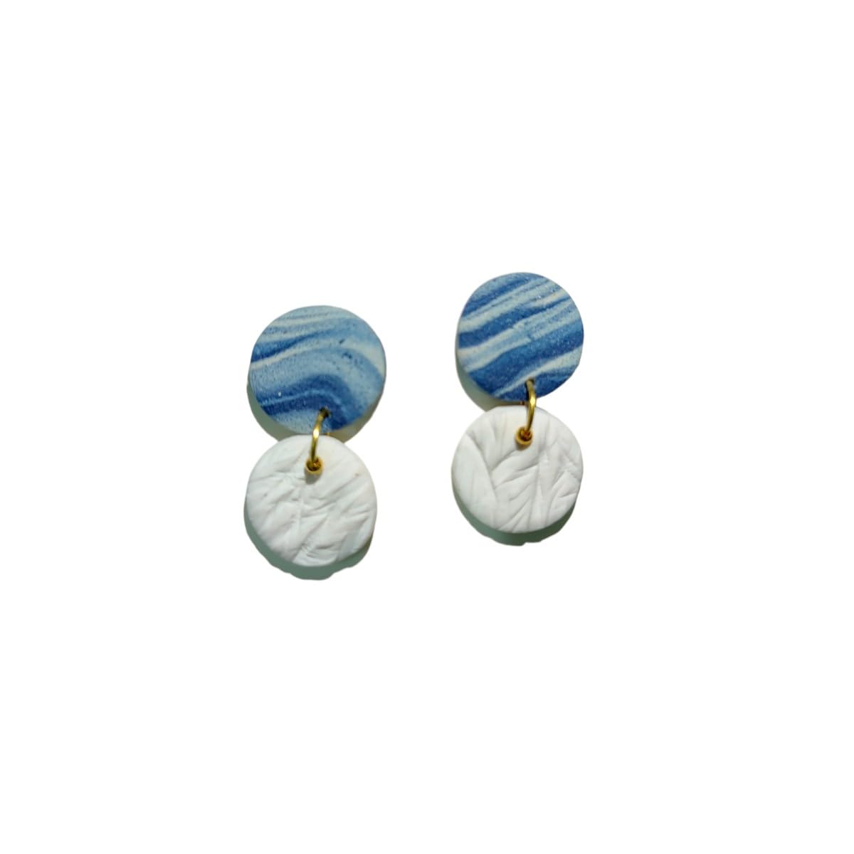 See full amazon price history chart for Accessher Delicate Circle Shaped Textured Blue and White Handmade Polymer Clay Earrings/Minimal Dangle Earrings/Summer Jewellery for Women and Girls Accessher Delicate Circle Shaped Textured Blue and White Handmade Polymer Clay Earrings/Minimal Dangle Earrings/Summer Jewellery for Women and Girls (B0D8F15RDD) Amazon Price History, Amazon Price Tracker