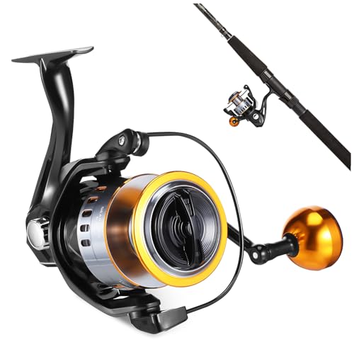 Moulinet spinning métallique stable conçu pour le lancer longue distance