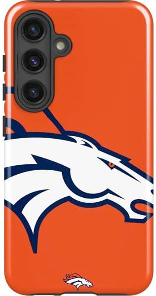 Skinit Impact Phone Case Compatible with Galaxy S24 Plus - Officially Licensed NFL Denver Broncos Retro Logo Design