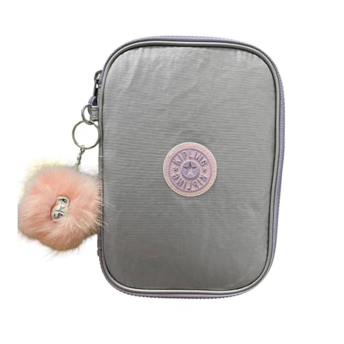 ESTOJO KIPLING 100 PENS PRATA - SILVER GLOW MET