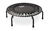 JumpSport 350 PRO | Fitness Trampoline | Professionals Choice | No-Tip Arched Legs | Quiet, Safe, Comfortable Bounce | Top Rated for Quality and Durability | Incl. 4 Workout Videos On 1 DVD, Metallic Charcoal, 39' Frame, 32.5' Skirt Mat