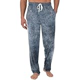 Men Cotton Pajama Pants, Comfy Lightweight Sleep Bottoms Gradient Print Lounge Pant Sleepwear Plaid Pajamas Fashion Clothes Men'S Fleece Pants (3XL, Navy)