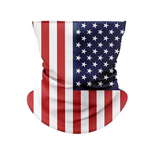 Tactical Pro Supply - American Flag Patriotic Neck Gaiters | Decorated in the US | Made from 100% Cotton | Lightweight Gaiter