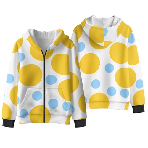 Kids Cardigan Hoodie, Soft Athletic Sweatshirt Fashion Cozy Winter Jacket with Kangaroo Pocket for Boy Girls S ~ XL