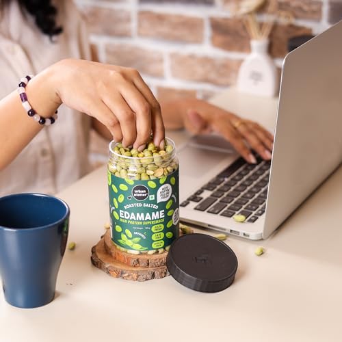 Image of Urban Platter Roasted Salted Edamame, 400g (46% Protein, 14% Fiber, Lightly Salted Young Green Soybeans, Highest Plant Protein Supersnack)