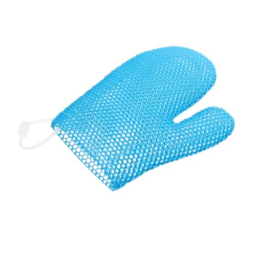 SEWOART Guantes Exfoliantes de Baño de Nido de Abeja Unisex Tamaño 246 X 112 CM Color Azul Guantes de Ducha Exfoliantes para Limpieza Profunda y Renovación de Piel Estropajo