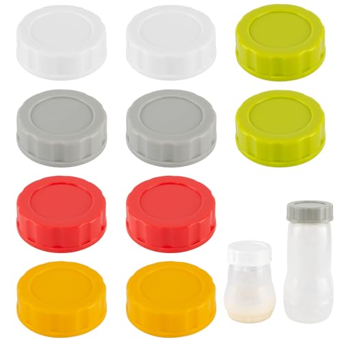 Image of XUNICUTE Baby Bottle Caps for Mam Bottles, Travel and Storage Bottle Lids Replacement, 10 Count