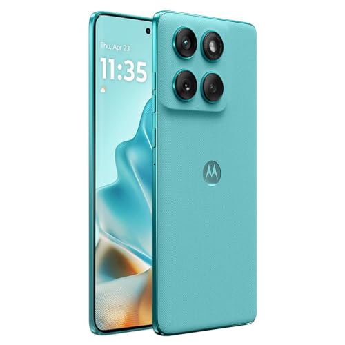 Image of Motorola Moto Edge 60 Fusion 5G Ai (Compatible with Tmobile Mint Tello & Global) (256GB+8GB) NFC 50MP Triple Cam Dual Sim 6.67 inch Curved XT2503-1 Latino American Version (Amazonite (Green))