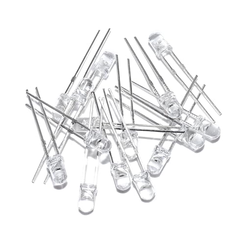 100pcs super bright 3mm led diode lightsclear transparent lens emitting lighting assorted kit green