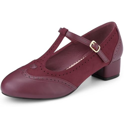 Escarpins Mary Jane Allegra K design premium à sangle cheville et finitions raffinées