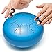 Lronbird Steel Tongue Drum Percussion, 6 Inch 8 Notes Musical Instruments, Music Gifts for Family Friends (Blue)
