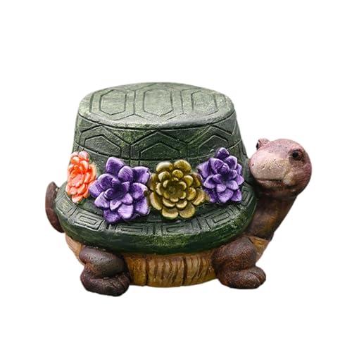 Colcolo Taburete de Tortuga de Resina artística, Mesa Auxiliar Decorativa para Patio, versátil para decoración de Interiores.