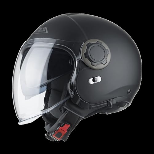Casco Abierto Jet Modelo RINGWAY Duo Matt Black