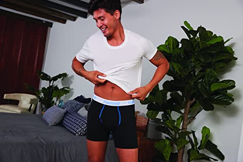 Image of Hanes Men's Undershirt Packs, Stay-Tucked Soft Cotton Undershirts, Best Undershirts for Men, White /Black /Asstd Multipacks