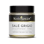 ITALIA SPEZIE - Sale grigio di Guerande fino - Vasetto da 300g, Sale Celtico o Bretone, sale naturale 100% non raffinato.