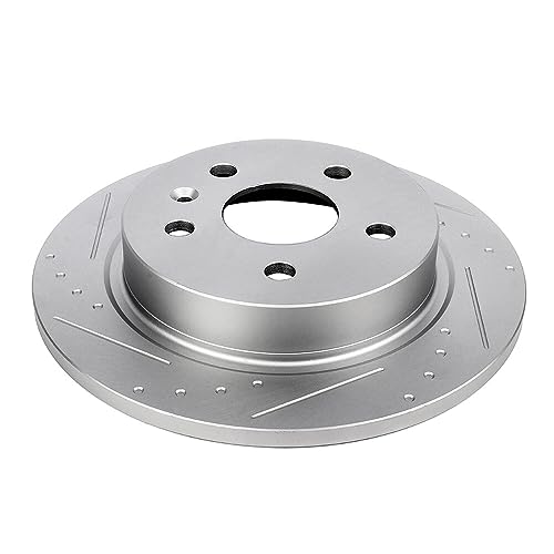 Image of SCITOO Rear Disc Brake Rotors Kits Drilled & Slotted Brakes Rotor:55183