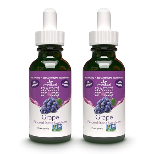 SweetLeaf Sweet Drops - Flavored Stevia Liquid Sweetener, Organic Stevia