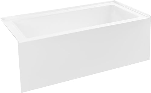 Vista 75 de Swiss Madison Well Made Forever SM-AB540MB Voltaire - Bañera de alcoba con faldón, 60 x 30 pulgadas, negro mate Mate negro